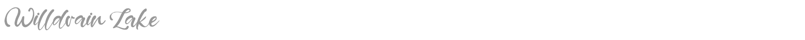 Willdrain Lake font preview